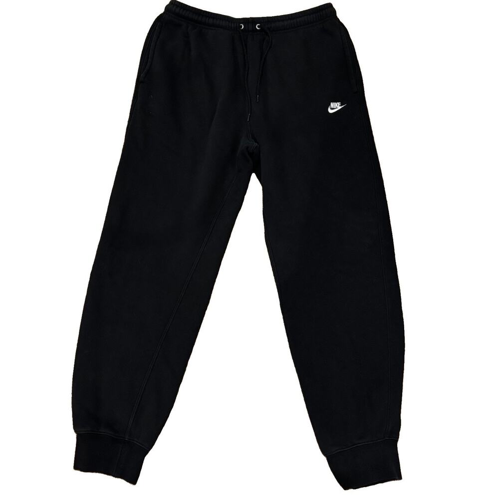 Nike Sportswear Club Fleece Black Jogger Sweatpants Rib Cuff Medium FN3787-010